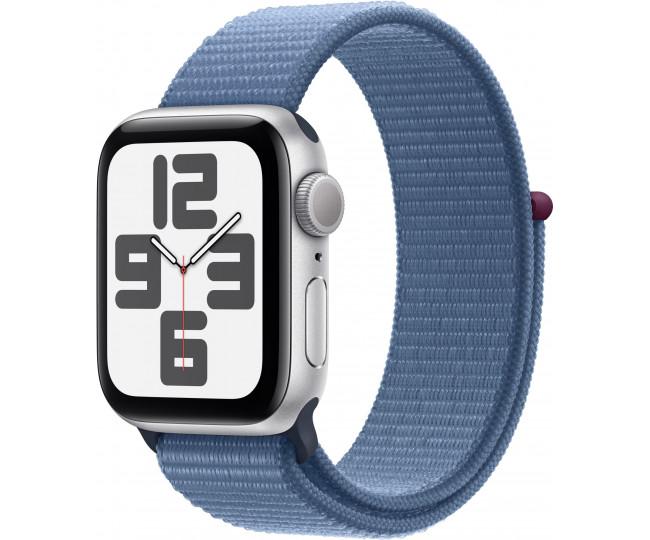 Apple Watch SE 2 40mm Silver Aluminum Case with Winter Blue Sport Loop (MRE33) 2023